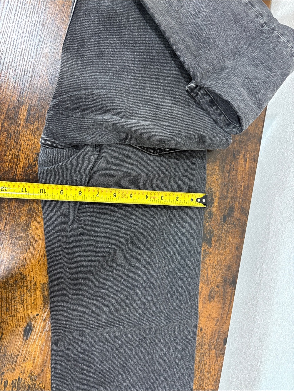 Buck Mason Women’s The Original Straight Leg Mid Rise Jeans Size 23 Charcoal - Picture 9 of 13
